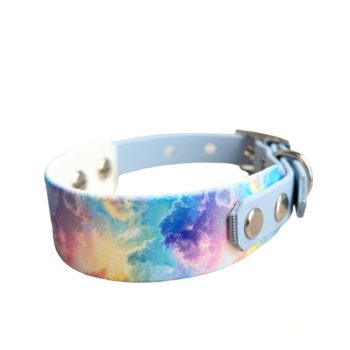 Mermaid - Nyakörv UV-printed Biothane két színű