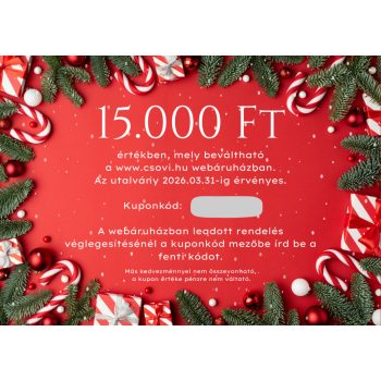   Ajándékutalvány 15.000 Ft értékben (ajándék karácsonyi kendő)