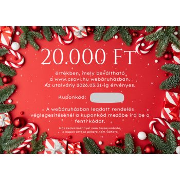   Ajándékutalvány 20.000 Ft értékben (ajándék karácsonyi kendő)