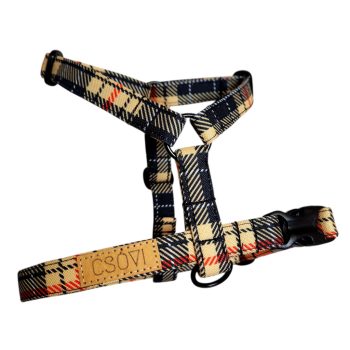 Scotland beige&black - Hám Heveder