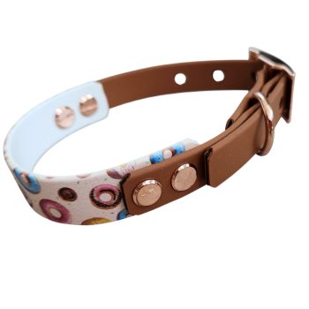 Donuts - Nyakörv UV-printed Biothane két színű