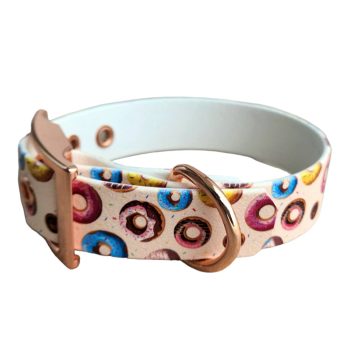 Donuts - Nyakörv UV-printed Biothane