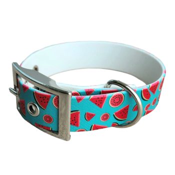 Watermelon - Nyakörv UV-printed Biothane