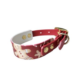 Gingerbread - Nyakörv UV-printed biothane két színű