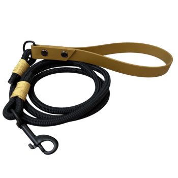 Gold & Black- Póráz Biothane & Kötél